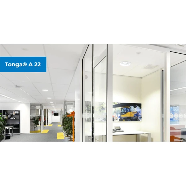 Eurocoustic Dalle De Faux Plafond - Tonga 22 Mm - Bords A (droits) - Blanc - 600 MM X 600 MM 4 Eurocoustic Dalle De Faux Plafond - Tonga 22 Mm - Bords A (droits) - Blanc - 600 MM X 600 MM – Image 2