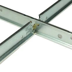 Knauf Ceiling Solutions Porteur Pour Plafond Suspendu DX15 - Acier Galvanisé Laqué Noir - 32 X 15 Mm - L. 3,7 M