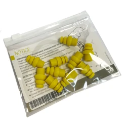 Auditech-innovations Embouts à Ailettes De Rechange Pour Protection Auditive EarTech Access - Large Jaune - Sachet De 5 Paires