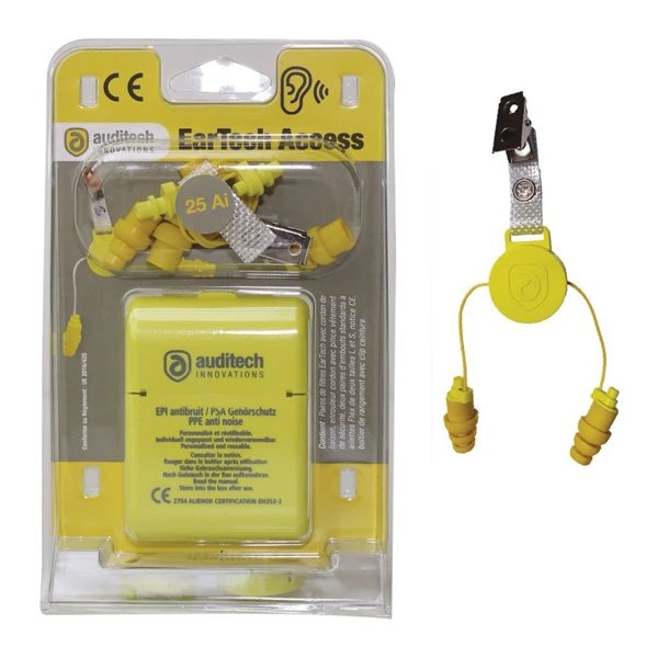 Auditech-innovations Kit Protection Auditive EarTech Access S-25 Ai - 75 à 100 DB - Jaune 3 Auditech-innovations Kit Protection Auditive EarTech Access S-25 Ai - 75 à 100 DB - Jaune