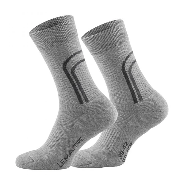 Chaussette Mi-haute Grise En Coton Lemaitre Taille 35-37 3 Chaussette Mi-haute Grise En Coton Lemaitre Taille 35-37