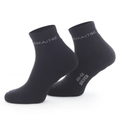 Chaussette Socquette Noire Souple En Coton Lemaitre Taille 35-37
