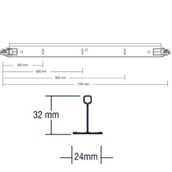 Entretoise Longue DONN® DX24TM L.1,2 M X L.24 MM 3 Entretoise Longue DONN® DX24TM L.1,2 M X L.24 MM