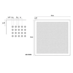 Placo Dalle De Plafond GYPTONE ACTIV'AIR POINT 11 -Magasin Lemaitre Sécurité gyptoneactivairpoint11 778567 1
