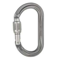Mousqueton Ovale Petzl "OK Screw Lock" Verrouillage Par Vis Aluminium