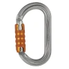 Mousqueton Ovale Petzl "OK Triact Lock" Verrouillage Vis Aluminium -Magasin Lemaitre Sécurité mousqueton ovale pour appareils a section large en aluminium triact lock petzl