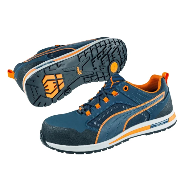 Puma Safety Chaussure De Sécurité S3 Puma Crosstwist Low Orange Et Bleu – Taille 42 4 Puma Safety Chaussure De Sécurité S3 Puma Crosstwist Low Orange Et Bleu – Taille 42 – Image 2