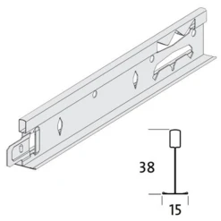 Plafométal Porteur CLIP-ON T15