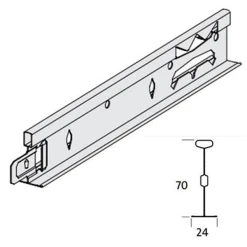 Plafométal Porteur CLIP-ON T24 XL
