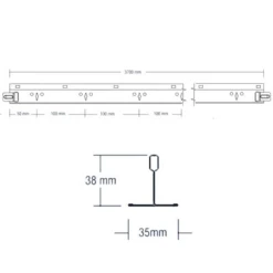Knauf Ceiling Solutions Porteur Pour Plafond Suspendu Longue Portée Blanc - DX35 - 38 X 35 Mm - Longueur 3.70 M 5 Knauf Ceiling Solutions Porteur Pour Plafond Suspendu Longue Portée Blanc - DX35 - 38 X 35 Mm - Longueur 3.70 M -Magasin Lemaitre Sécurité porteurdx35 759503