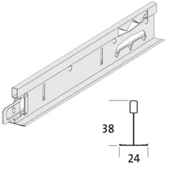 Plafométal Porteur HOOK-ON T24