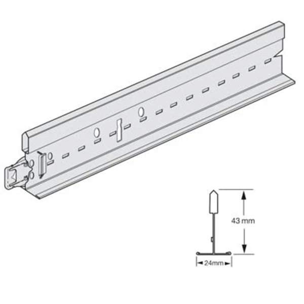 Knauf Ceiling Solutions Porteur PEAKFORM 24 Avec Clip Superlock 3 Knauf Ceiling Solutions Porteur PEAKFORM 24 Avec Clip Superlock