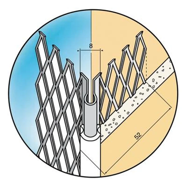 Edilians Protège-angle Déployé Pour Enduit Gratté 3 Edilians Protège-angle Déployé Pour Enduit Gratté