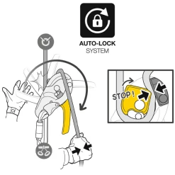 Descendeur Petzl RIG Autofreinant Compact Jaune : D021AA00 9 Descendeur Petzl RIG Autofreinant Compact Jaune : D021AA00 -Magasin Lemaitre Sécurité rig autolock