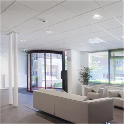 Eurocoustic Dalle De Faux Plafond - Tonga 22 Mm - Bords A (droits) - Blanc - 600 MM X 600 MM