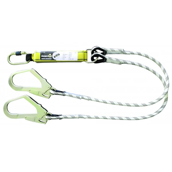 Longe Double Avec Absorbeur D'énergie Levac Diamètre 12 Mm 3801B15 2 Longe Double Avec Absorbeur D'énergie Levac Diamètre 12 Mm 3801B15