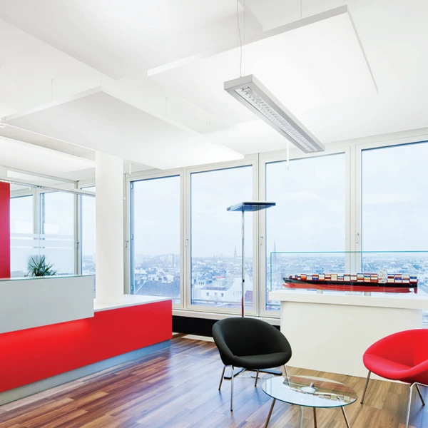 Îlot Flottant Acoustique Ecophon Solo Rectangle- Blanc - 2400 MM X 1200 MM - ép. 40 MM 4 Îlot Flottant Acoustique Ecophon Solo Rectangle- Blanc - 2400 MM X 1200 MM - ép. 40 MM – Image 2