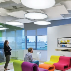 Îlot Flottant Acoustique Ecophon Solo Square - Blanc - 1200 MM X 1200 MM - ép. 40 MM 7 Îlot Flottant Acoustique Ecophon Solo Square - Blanc - 1200 MM X 1200 MM - ép. 40 MM -Magasin Lemaitre Sécurité solo square3