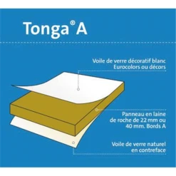 Eurocoustic Dalle De Faux Plafond - Tonga 40 Mm - Bords A (droits) - Blanc - 600 MM X 600 MM -Magasin Lemaitre Sécurité tongaa40mmblanc 793292