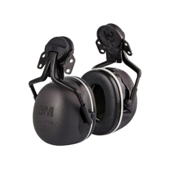 Coquille Peltor 3M X5 Noir Avec Attache P5E Pour Casque De Sécurité